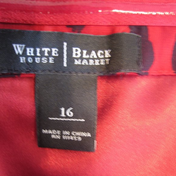 WHBM Strapless Red Leopard Print Dress NWOT - Picture 7 of 9